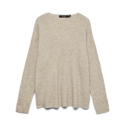 VERO MODA Vmcrewlefileglitter Ls V-Nk Pullov Noos, Björk, XL VERO MODA Vmcrewlefileglitter Ls V-Nk Pullov Noos, Björk, XL