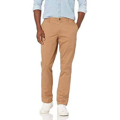 Amazon Essentials chinos för män, bekväm, tvättad stretch, sportiga skurna, kakibrun, 30 W/36 L Amazon Essentials chinos för män, bekväm, tvättad stretch, sportiga skurna, kakibrun, 30 W/36 L
