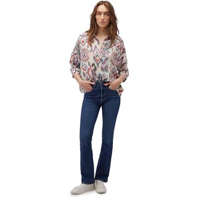 Mavi dam Pastel Ikat Print Blus Mavi dam Pastel Ikat Print Blus