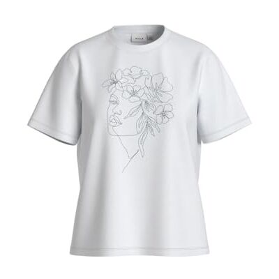 Vila Vinora S/S T-shirt – Noos, Ljus vit, XXL Vila Vinora S/S T-shirt – Noos, Ljus vit, XXL
