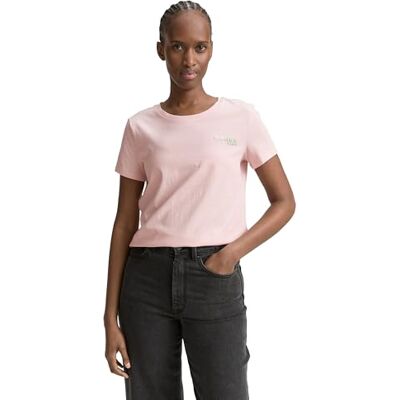 TOM TAILOR Denim T-shirt för kvinnor, 34022 – mjuk silverrosa, M TOM TAILOR Denim T-shirt för kvinnor, 34022 – mjuk silverrosa, M