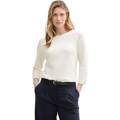 TOM TAILOR damtröja, 10315 viskande vit, 3XL TOM TAILOR damtröja, 10315 viskande vit, 3XL