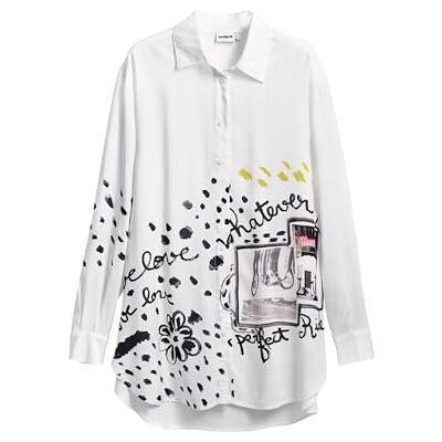Desigual CAM_PERSEFONE, 1000 Vit, M, Vit, M Desigual CAM_PERSEFONE, 1000 Vit, M, Vit, M