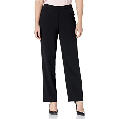 Briggs New York Womens Pull On (Regular Short & Tall Length) Dress Pants, Black, 10 Tall US Briggs New York Womens Pull On (Regular Short & Tall Length) Dress Pants, Black, 10 Tall US