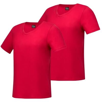 Hanes kvinnors lättvikt Nano t-shirt, djupröd, liten Hanes kvinnors lättvikt Nano t-shirt, djupröd, liten