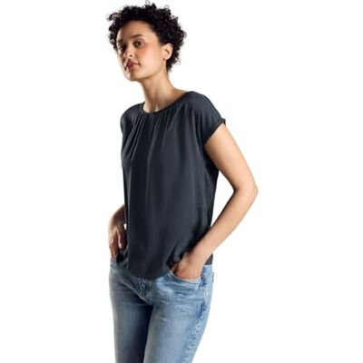 Street One T-shirt i materialblandning, Cool vintage grön, 42 Street One T-shirt i materialblandning, Cool vintage grön, 42