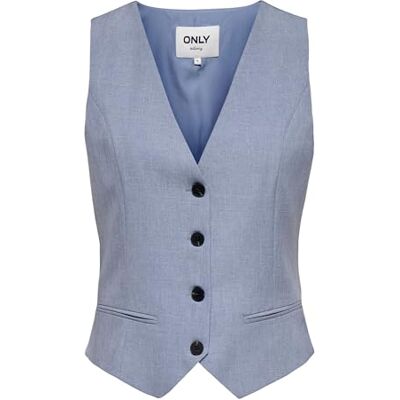ONLY Dam Onllinda S/L Mel Fit väst TLR Noos, Vintage Indigo, 8, Vintage indigo, 34 ONLY Dam Onllinda S/L Mel Fit väst TLR Noos, Vintage Indigo, 8, Vintage indigo, 34