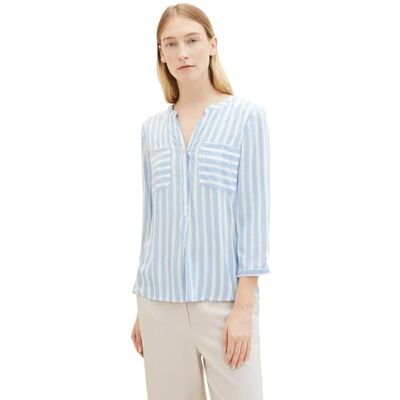 TOM TAILOR damblus, 35221 – Offwhite Blue Vertical Stripe, 38 TOM TAILOR damblus, 35221 – Offwhite Blue Vertical Stripe, 38