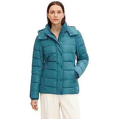 TOM TAILOR Damer vinterjacka med huva 1032480, 13222 Pastel Teal, XL TOM TAILOR Damer vinterjacka med huva 1032480, 13222 Pastel Teal, XL