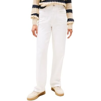Tommy Hilfiger dam DNM vit avslappnad rak HW WW0WW45677 rak, vit (vit), 24W/28L, Vit (vit), 24W x 28L Tommy Hilfiger dam DNM vit avslappnad rak HW WW0WW45677 rak, vit (vit), 24W/28L, Vit (vit), 24W x 28L