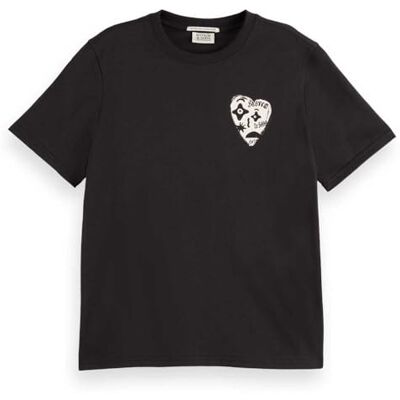 Scotch & Soda dam Chest Artwork Regular Fit T-shirt T-tröja Scotch & Soda dam Chest Artwork Regular Fit T-shirt T-tröja