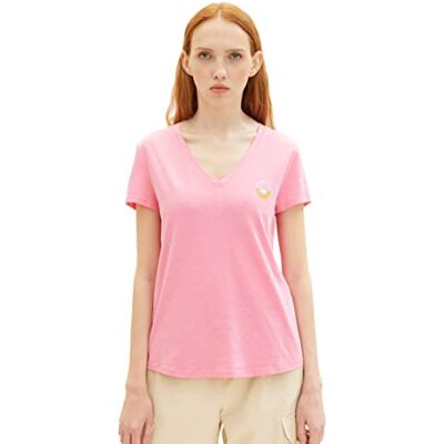TOM TAILOR Denim Dam 1037789 t-shirt, 31685-Fresh Pink, XL, 31685 – färsk rosa, XL TOM TAILOR Denim Dam 1037789 t-shirt, 31685-Fresh Pink, XL, 31685 – färsk rosa, XL