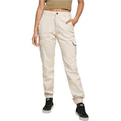 Urban Classics Damer Ladies High Waist Cargo Pants byxor Urban Classics Damer Ladies High Waist Cargo Pants byxor