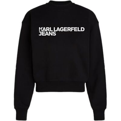 KARL LAGERFELD JEANS , Dam, Essential Logo Sweat, Regular Fit, Svart, XL KARL LAGERFELD JEANS , Dam, Essential Logo Sweat, Regular Fit, Svart, XL