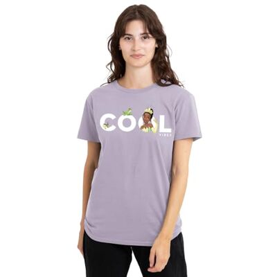 Princess Prinsessan och grodan coola vibrationer med Tiana och Naveen dam t-shirt, lavendel, XX-Large, Lavendel, XXL Princess Prinsessan och grodan coola vibrationer med Tiana och Naveen dam t-shirt, lavendel, XX-Large, Lavendel, XXL
