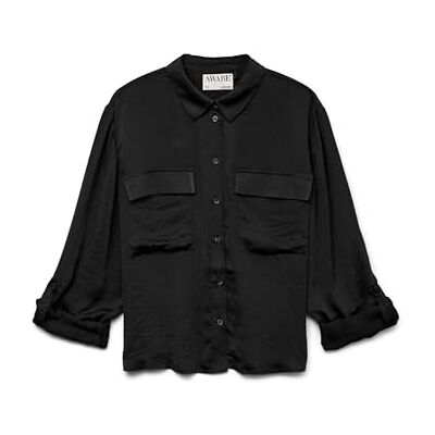 Vero moda aware Vmfabiana Ls Shirt VMA Noos, svart, M Vero moda aware Vmfabiana Ls Shirt VMA Noos, svart, M