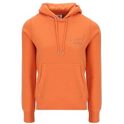Russell Athletic A31142-DO1-386 MONI-Pull Over Hoody Dam Lång Dusty Orange XS Russell Athletic A31142-DO1-386 MONI-Pull Over Hoody Dam Lång Dusty Orange XS