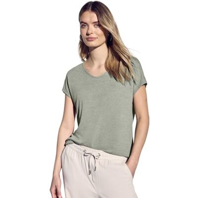 Street One Linne-look skjorta, Pale Mud Green, 46 Street One Linne-look skjorta, Pale Mud Green, 46