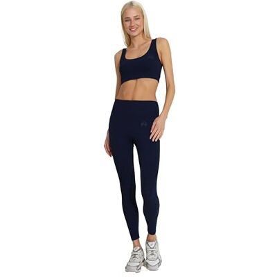 Carlheim Women's active wear leggings Ribbed Helle, Navy, X-Large Carlheim Women's active wear leggings Ribbed Helle, Navy, X-Large
