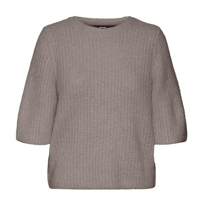 VERO MODA VMAWSOME 2/4 O-hals tröja Boo, Månkjol/detalj: w. Melange, XS VERO MODA VMAWSOME 2/4 O-hals tröja Boo, Månkjol/detalj: w. Melange, XS