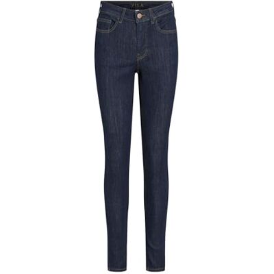 Vila Visarah Rw Skinny Jeans Dbd Rinse-Noos, Mörkblå denim, XL / 32L Vila Visarah Rw Skinny Jeans Dbd Rinse-Noos, Mörkblå denim, XL / 32L