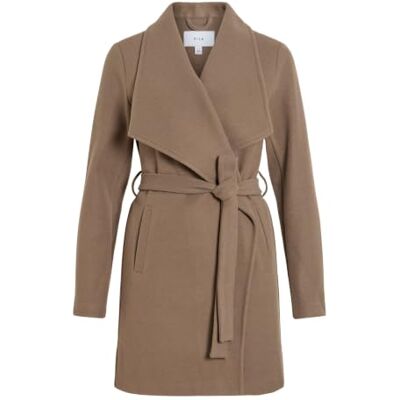 Vila Vicooley Collar Belt Coat – Noos, Falk, 36 Vila Vicooley Collar Belt Coat – Noos, Falk, 36