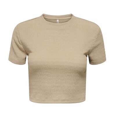 ONLY Onlstella S/S O-Neck Top Box JRS, Humus, S ONLY Onlstella S/S O-Neck Top Box JRS, Humus, S