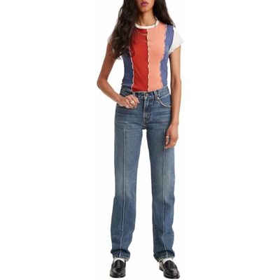 Levi's MIDDY STRAIGHT W/PINTUCK DARK INDIGO – WORN IN, Inget filter, 26W x 29L Levi's MIDDY STRAIGHT W/PINTUCK DARK INDIGO – WORN IN, Inget filter, 26W x 29L
