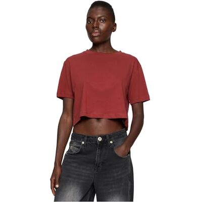 Urban Classics Female Tees Ladies Short Oversized Tee 2-pack, normal passform, L, Vit + rusty, L Urban Classics Female Tees Ladies Short Oversized Tee 2-pack, normal passform, L, Vit + rusty, L