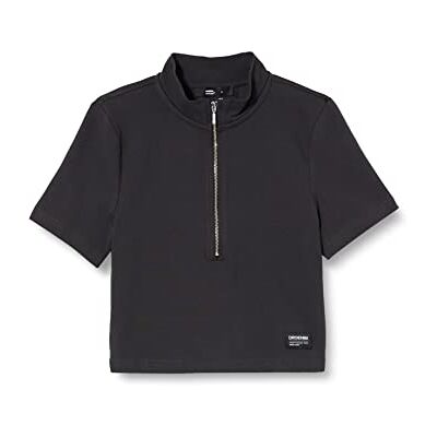 Dr. Denim Dam Nina Zip Tee Slim Fit T-shirt, grafit, M, grafit, M Dr. Denim Dam Nina Zip Tee Slim Fit T-shirt, grafit, M, grafit, M