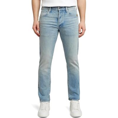 G-STAR RAW 8719965012981 3301 smala jeans, Flerfärgad (Sun Faded Pacific Blue 51001-d930-h466), 35W / 32L G-STAR RAW 8719965012981 3301 smala jeans, Flerfärgad (Sun Faded Pacific Blue 51001-d930-h466), 35W / 32L
