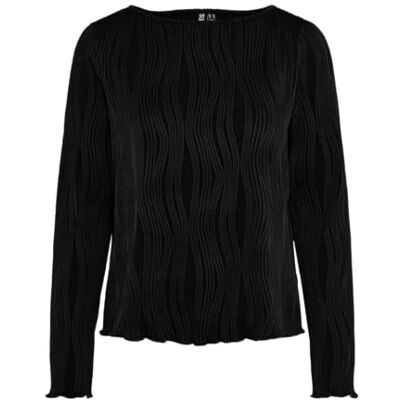 PIECES Dam Pcnannika Ls Boatneck Top Bc långärmad t-shirt, svart, Large, Svart, L PIECES Dam Pcnannika Ls Boatneck Top Bc långärmad t-shirt, svart, Large, Svart, L