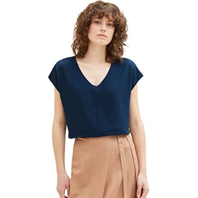 TOM TAILOR Dam 1036783 t-shirt, 11758-midnight Sail, XXS, 11758 – Midnattssil, XXS TOM TAILOR Dam 1036783 t-shirt, 11758-midnight Sail, XXS, 11758 – Midnattssil, XXS