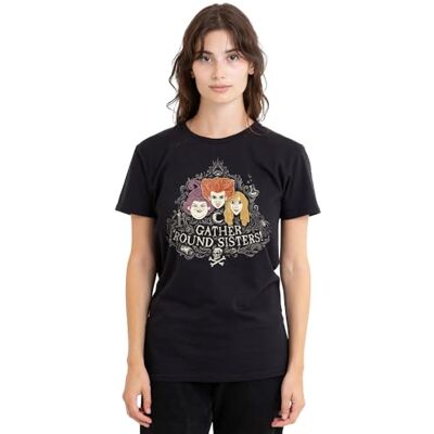 Disney dam Hocus Pocus Sanderson Sisters Gather Round Sisters Ladies T Shirt, Black T-tröja Disney dam Hocus Pocus Sanderson Sisters Gather Round Sisters Ladies T Shirt, Black T-tröja