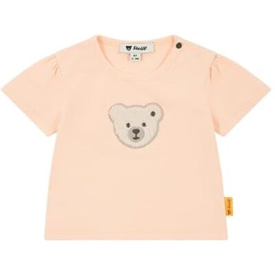 Steiff flickor kortärmad t-shirt, persika melba, 74 Steiff flickor kortärmad t-shirt, persika melba, 74