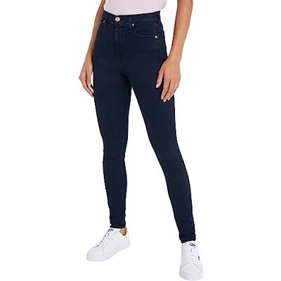 Tommy Jeans kvinnor Sylvia jeans hög midja, Avenue mörkblå stretch, 24W x 34L Tommy Jeans kvinnor Sylvia jeans hög midja, Avenue mörkblå stretch, 24W x 34L