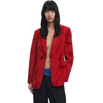 Desigual Blazer_flockarty klocka, röd, S dam, Färg: röd, S Desigual Blazer_flockarty klocka, röd, S dam, Färg: röd, S