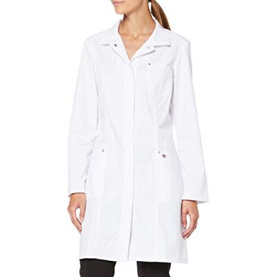 BP 4874-684-21-38 kappa för kvinnor, långa ärmar, omlottkrage, 200,00 g/m² tygblandning med stretch, vit, 38 BP 4874-684-21-38 kappa för kvinnor, långa ärmar, omlottkrage, 200,00 g/m² tygblandning med stretch, vit, 38