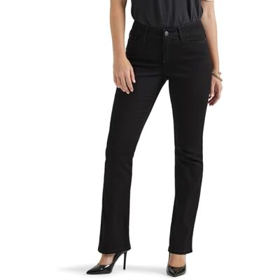 Lee Ultra Lux Comfort med Flex Motion Bootcut Jeans för kvinnor, Svart, 50 Lee Ultra Lux Comfort med Flex Motion Bootcut Jeans för kvinnor, Svart, 50