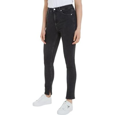 Calvin Jeans High Rise Skinny byxor för kvinnor, Denimsvart, 31W x 30L Calvin Jeans High Rise Skinny byxor för kvinnor, Denimsvart, 31W x 30L