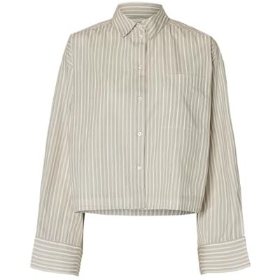 SELECTED WOMEN Slfastha Ls Cropped Boxy Shirt Noos, Ren kashmir, 36 SELECTED WOMEN Slfastha Ls Cropped Boxy Shirt Noos, Ren kashmir, 36