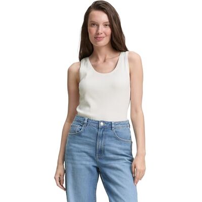 TOM TAILOR damtopp, 10315 viskande vit, XXS TOM TAILOR damtopp, 10315 viskande vit, XXS