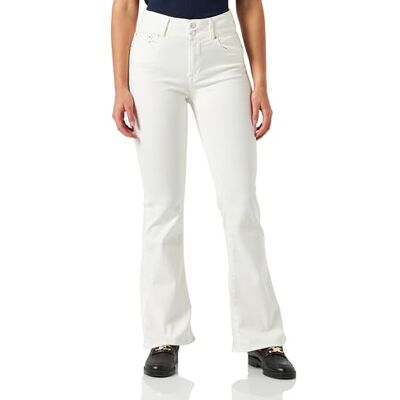 Replay dam Newluz flare Jeans, 100 naturlig vit, 31W / 30L Replay dam Newluz flare Jeans, 100 naturlig vit, 31W / 30L