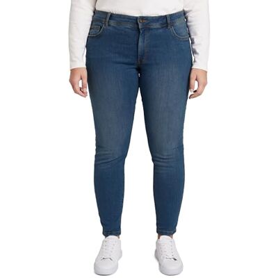 TOM TAILOR Damer Plussize Skinny Jeans 202212 Basic Skinny, 10110 Blue Denim, 44 Plus size TOM TAILOR Damer Plussize Skinny Jeans 202212 Basic Skinny, 10110 Blue Denim, 44 Plus size