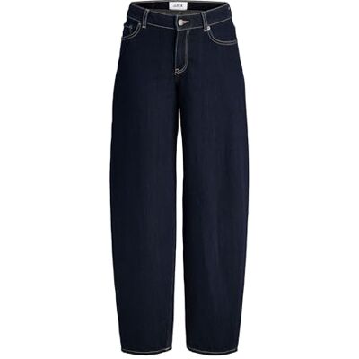 JJXX JACK & JONES Jxfuji Barrel Mw Jeans R004 DNM Noos, mörk denimblå, 28 W x 32 L, Mörk denim blå, 28W x 32L JJXX JACK & JONES Jxfuji Barrel Mw Jeans R004 DNM Noos, mörk denimblå, 28 W x 32 L, Mörk denim blå, 28W x 32L