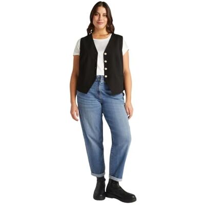 Fiorella Rubino : Ballongjeans ljus tvätt curvy storlek vår sommar 24, blå, 46 plus size Fiorella Rubino : Ballongjeans ljus tvätt curvy storlek vår sommar 24, blå, 46 plus size