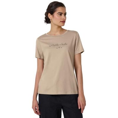 Street One Studio damskjorta med folieordering, Sandshell beige, 42 Street One Studio damskjorta med folieordering, Sandshell beige, 42