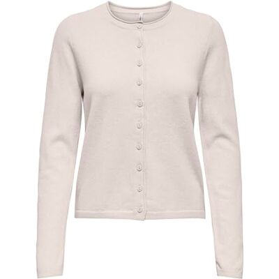 ONLY Onlloyal Life Ls O-hals knapp Cardi KNT, Moonbeam, XS ONLY Onlloyal Life Ls O-hals knapp Cardi KNT, Moonbeam, XS