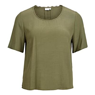 Vila dam Viborine U-neck S/S Top/Su/R T-tröja Vila dam Viborine U-neck S/S Top/Su/R T-tröja