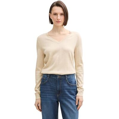 TOM TAILOR damtröja, 35541 – sommar beige melerad, 3XL TOM TAILOR damtröja, 35541 – sommar beige melerad, 3XL